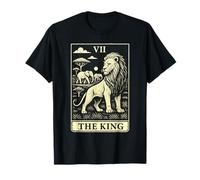 Tarot Card The King Lion Family African Big Five T-Shirt