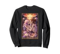 Tarot Card The Lovers Rainbow Kissing Lesbian Skeletons Sweatshirt