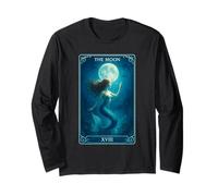 Tarot Card The Moon Mermaid Long Sleeve T-Shirt