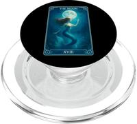Tarot Card The Moon Mermaid PopSockets PopGrip for MagSafe