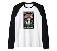 Tarot Card The Mushroom Amanita Muscaria Fly Agaric Mushroom Raglan Baseball Tee