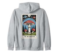 Tarot Card The Mushroom Amanita Muscaria Fly Agaric Mushroom Zip Hoodie