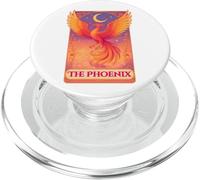 Tarot Card The Phoenix Pastel Watercolor Phoenix Bird Lover PopSockets PopGrip for MagSafe
