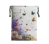 Tarot Card Velvet Pouch | Dice Storage Bag with Drawstring,Portable Printed Organizer for Jewelry Crystal Rune Spiritual Items Divination Supplies Altar Precious Accessories