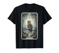 Tarot Card "Wisdom Call" Owls Lover Mystical Owl Tarot Card T-Shirt