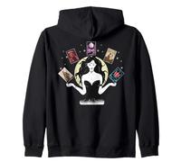 Tarot Card Woman Occult Mystic Esoteric witchcraft spiritual Zip Hoodie