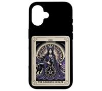 Tarot Card XVIII The Moon Goddess Hecate Pentacle Case for iPhone 16