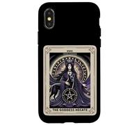 Tarot Card XVIII The Moon Goddess Hecate Pentacle Case for iPhone X/XS