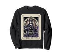 Tarot Card XVIII The Moon Goddess Hecate Pentacle Sweatshirt