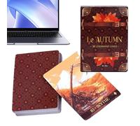 Tarot Cards - 36-Piece Fall Fortune Divination Deck | Aesthetic Spiritual Card Set For Meditation, Learning & Daily Guidance | Perfect For Work, Love, Halloween, Kids, Adults, Home, School & Collector