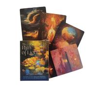 Tarot Cards, 39-Card The Path of Light Portable Oracle Deck Set, 4.09x2.87 Inch Mysterious & Spiritual Seekers, Perfect Design for Engaging Insightful Flashcard Game, Divination and Guidance