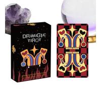 Tarot Cards | 4.06 x 2.36 Inch of a Divining Card Game | 78 Pieces Family Night Fate Divination Deck | Circus Collector's Edition Tower Taroch for Meditation of the Clu Seekers