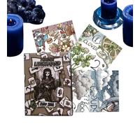 Tarot Cards, 42 Piece Oracle Deck Set, Portable Divination Reading Cards, Easy Learning Spiritual Guidance Tool, Smooth Durable Finish Design, for Home Travel Meditation Adults Entertainment Use