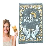Tarot Cards, 78-Card Deck, Psychological Oracle, Holographic Tarot Cards Deck Future Telling Game, Mysterious Divination Card, Insightful Strategic Board Game Gray