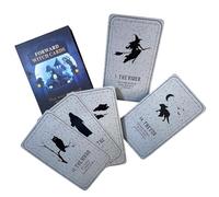 Tarot Cards - 78 Card Oracle Deck for Beginners and Experts, Forward Witch Theme Spiritual Insight, Illustrated Guidebook with Cosmic Symbols, Family Game for Party, Retreat