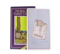 Tarot Cards - 78 Card Tarot Deck for Adults and Gathering, Real Life Fortune Set with English Print Feature, Board Game for Events, Travel, Friends, 4.06x2.36 inches