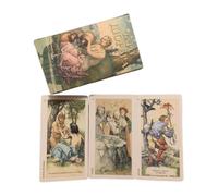 Tarot Cards - 78 Divination Deck, 4.84x2.68x1.18 Inches Oracle Board Game with Portable Design, Interesting Russian Language Tool, Recreational Entertainment Set for Home Travel Leisure Parties