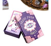 Tarot Cards, 78 Pieces Fantasy Spiritual Symbolism Deck, Fortune Telling Cards, Divination Tool, Psychic Reader for Daily Astrology, Relationships, Birthday Gift, Travel, 4.72x2.76 inches