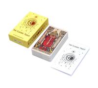 Tarot Cards - 78-Sheet Portable Deck, 4.25x2.4x1.1 Inches Divination Game with Beginner Guide Book, Illustrated Card Set, Spiritual Learning Accessory for Spreads Christmas Journal Gathering