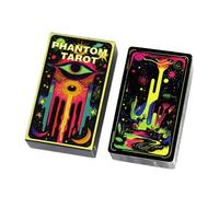 Tarot Cards Adults, Fate Divination Deck, English Oracle Game With Mystical Theme, Suitable For Family, Play Helper, Cards Easy Use for Night Holiday Gathering Entertainment Board Spiritual Practice