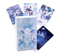 Tarot Cards, Age of Aquarius Tarot, Oracle Cards, Easy Storage Wisdom Message Deck, Witch Rider Card, Fortune Telling for Reunion and Party, 10.5x6.2cm