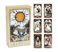 Tarot Cards, Artistic Paper Deck, 78 Sheet Tarot Card Set, Beginner Friendly Divination Tool, Interactive Spiritual Game for Gathering, Family, Friends, Teens, Adults, 4.06x2.36 inches