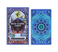 Tarot Cards Beginners, 78 Piece Funny, Divination Meaning Deck, Growth Reflection Game, Interactive Personal Entertainment Collection, Meditation Spiritual Insight Board Tool 4.72x2.76 Inches