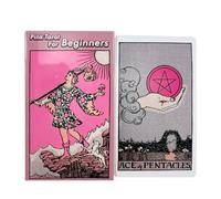 Tarot Cards Board Game, 78 Card Pink Tarot for Beginners, Pink Werther Tarot Tabletop Deck