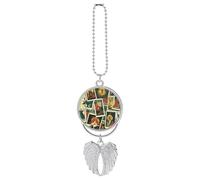 Tarot Cards Car Hanging Accessories Rear View Mirror Ornaments Interior Decor Pendant Charms