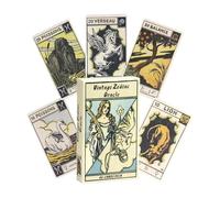 Tarot Cards, Classic Deck Set, 48-Piece Fortune Telling Kit with Illustrated Guide for Beginners, Spiritual Journaling, Meditation, Party Gatherings, Family Game, Ritual