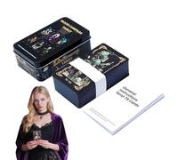 Tarot Cards, Collectible Fortune Deck, 78-Piece Divination Set, Mystical Oracle Game, Vintage Fate Reading Design, for Party, Vacation, Club, Spiritual Entertainment