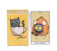 Tarot Cards - Complete 78-Card Oracle Set for Divination, Mystical Fortune Telling, Entertainment Board Game, Spiritual Planner, Meditation, Home, Office, Travel, Durable Artwork, Gift Ready