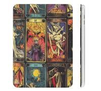 Tarot Cards Cute Tablet Case with Pencil Holder Lightweight Hard Protective Cover Compatible with iPad Mini 4/5/6