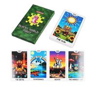 Tarot Cards Deck, 22 Pieces Oracle Tabletop Playing Supplies, Oracle Tarot Cards Set for Family, Friends, and Enthusiasts, Perfect for Gatherings, Spiritual Divination, Learning, Work, Adventure, and