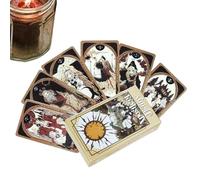 Tarot Cards Deck -78 Classic Tarot Cards-Complete Tarots Card Deck And Guide Book, For Beginners Set Or Experienced Users, Vintage-style With Meanings On Them, Great For Spiritual