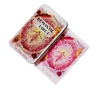 Tarot Cards Deck 78 Piece Portable Romantic Playing Board Games with Tin