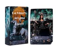 Tarot Cards Deck, 78 Pieces Tarot Cards Deck with Meanings on Them, Astrology Fortune Telling Toys with Guide Book Emotional Insight Spirit for Meditation Personal Relationships