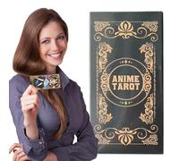 Tarot Cards Deck - Anime-Inspired 78-Sheet Party Tarot Cards, Fortune Telling Game for Beginners and Collectors, Team Activities, Gatherings, Camping, Travel, Fun Spiritual Game