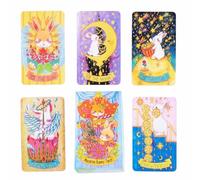 Tarot Cards Deck | Cute Bunny Colorful Portable Party Games | Classic Oracle Cards | for Family Classmate Party Games Board Game Home Travel Learning Reading Dream Fortune