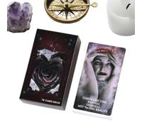 Tarot Cards Deck, Love Theme Oracle Cards Set, Beginner Friendly Learning Tarot Kit, Positive Spirit Guidance Divination Card, Print, 78 Pieces for Couples Reading