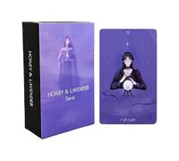 Tarot Cards Deck, Portable Tarot Set, Board Game with Easy Play, Card Pack with Quick Use, Spiritual Care Accessory, Handy Aid for Family Holiday Gatherings Festival Events Social Interaction Travel