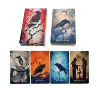 Tarot Cards Deck, Wisdom Portable Raven Board Game, Vintage Tarot Cards for Birthdays, Family Gatherings, Friends, Adventure, Home, Travel, Dream, Fortune & Love
