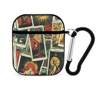 Tarot Cards Earbuds Case for Airpods 1 2 Accessories Hard Earphones Cover with Keychain