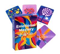 Tarot Cards English Fate Divination Deck, Fortune-Telling Party Game Set, 3.46 Inches Spiritual Prediction Entertainment Board Activity for Beginners, Friends Family Gathering Use