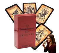 Tarot Cards English Version, Prediction Oracle Deck for Fortune Telling, Conversation Board Game for Family, Beginners, and Professionals, Divination Cards for Women and Men, Spiritual Guidance