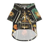 Tarot Cards Fashion Pet T-Shirt Breathable Classic Short Sleeveless Cats Dog Clothes Outfit Summer