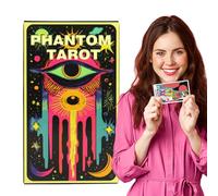 Tarot Cards - Fate Divination Game for Family Night, English Deck with Fortune Telling Guide, Encourages Strategic Play and Insight, Spiritual Tool, Board Game Accessory for Holiday, Entertainment