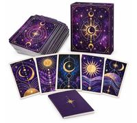 Tarot Cards for Beginners, 78 PCS Purple Tarot Deck with Guide Book | New to tarot, or back to a familiar deck? Start reading the same evening with clear card meanings and simple spreads.