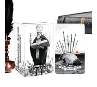 Tarot Cards for Beginners,Black and White Art Whispering Tarot Deck,Board Playing Games | for Adults Family Nights Holiday Gatherings Festival Events Social Interaction Travel Home Office Break Campin