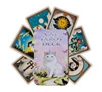 Tarot Cards for Beginners Cat Illustrations Interactive Paper Desk Toy